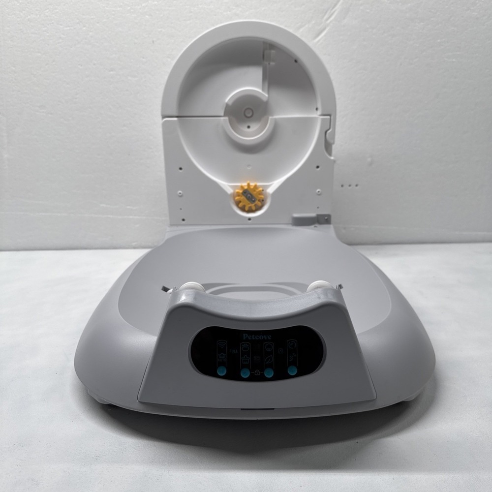 Petcove Self Cleaning Automatic Litter Box, White/Grey BASE UNIT ONLY/CLEAN